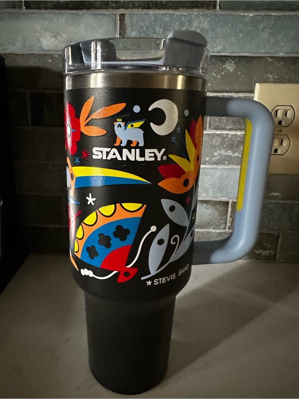 Stanley X Stevie Shao 40oz Black Garden Limited Edition Stanley